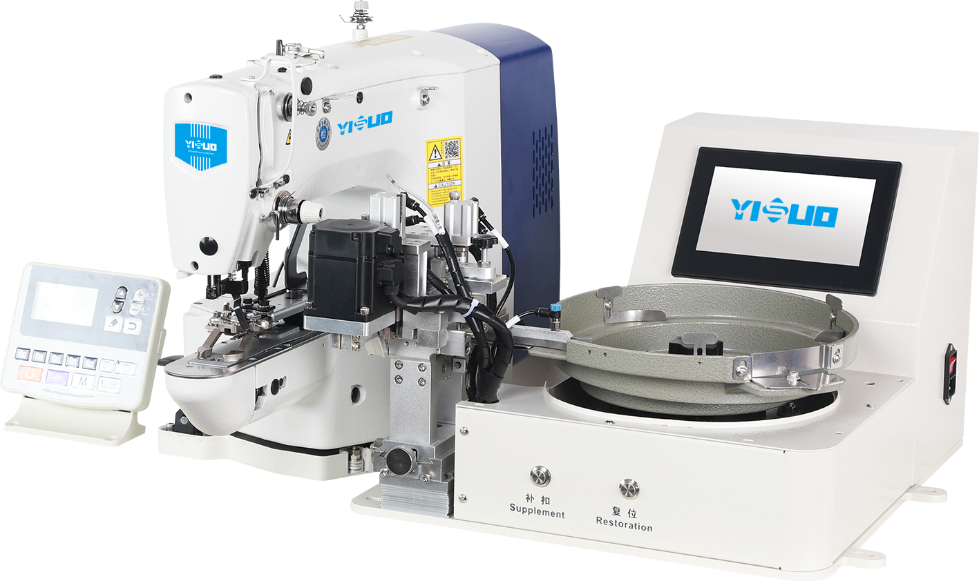 YS-T600-1903 电动平扣送扣钉扣一体机